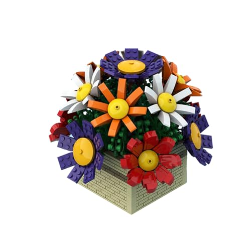 ZITIANYOUBUILD Bunte Blumen für Muttertag, Geburtstag, Jahrestag, 699 Teile, MOC, ab 18 Jahren von ZITIANYOUBUILD