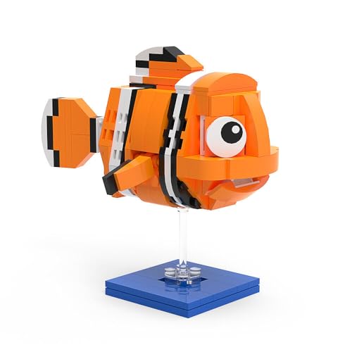 ZITIANYOUBUILD Clownfisch mit Ständer 165 Teile Bauspielzeug aus Animationsfilm MOC Bauen ab 18 Jahren von ZITIANYOUBUILD