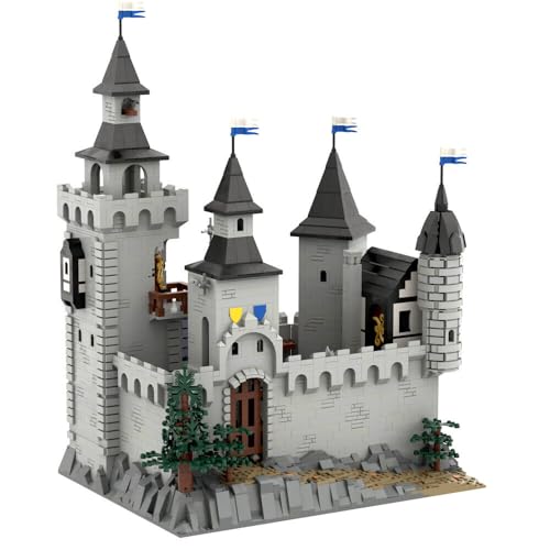 ZITIANYOUBUILD Das schwarze Schloss mit möblierten Kellern, Bibliothek, Ställen 5524 Teile MOC ab 18 Jahren von ZITIANYOUBUILD