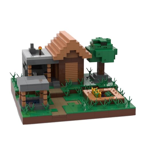 ZITIANYOUBUILD Dorf Diorama aus Videospiel Sandkasten Spiel Bauspielzeug 1132 Teile MOC Build for Age 18+ von ZITIANYOUBUILD