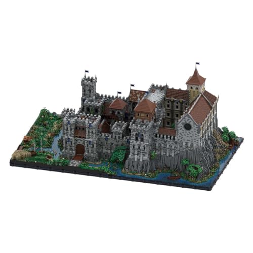ZITIANYOUBUILD Enormous Scale Mittelalterliche Burg mit 51 Modulen und Innenausstattung, 112644 Teile, MOC ab 18 Jahren von ZITIANYOUBUILD