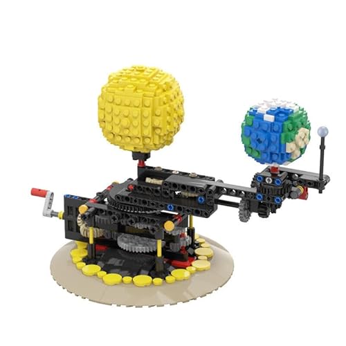 ZITIANYOUBUILD Erde, Mond und Sonne Orrery Modell kinetische Skulptur 468 Teile MOC Build for Age 18+ von ZITIANYOUBUILD