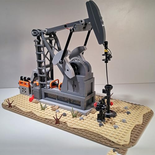 ZITIANYOUBUILD Funktionierende Ölpumpe Jack Oil Derrick 474-teiliges Bauspielzeug-Set, MOC, ab 18 Jahren von ZITIANYOUBUILD