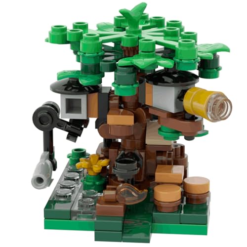 ZITIANYOUBUILD Micro Tree House Modellbau Spielzeug Set 104 Teile Bauspielzeug Set MOC Bauen ab 18 Jahren von ZITIANYOUBUILD