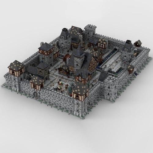 ZITIANYOUBUILD Mittelalterliche Burg Individuelle Stadtkombinationen mit 52 Modulen 48241 Teile MOC ab 18 Jahren von ZITIANYOUBUILD