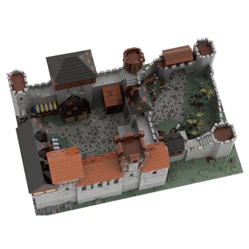ZITIANYOUBUILD Mittelalterliches Schloss Modulares Gebäude mit detailliertem Innenraum 10546 Teile MOC Build for Age 18+ von ZITIANYOUBUILD