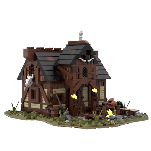 ZITIANYOUBUILD Modular Building - Mittelalterliches Jägerhüttenhaus Modellbau Spielzeug 1404 Teile MOC ab 18 Jahren von ZITIANYOUBUILD