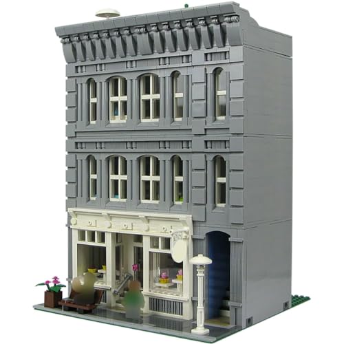 ZITIANYOUBUILD Modularer Cupcake-Laden und Wohnung mit Dachgarten, 3103 Teile, MOC, ab 18 Jahren von ZITIANYOUBUILD