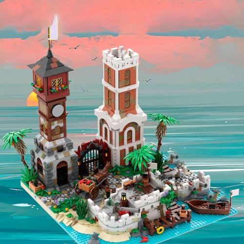 ZITIANYOUBUILD Modulares Piraten Stadttor & Festung Bauspielzeug Set 3000 Teile MOC ab 18 Jahren von ZITIANYOUBUILD