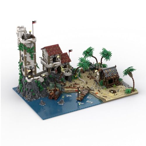 ZITIANYOUBUILD Port Sauvage: Der verfluchte Strand / Festungen Modell 8104 Teile Spielzeugset MOC Bauen ab 18 Jahren von ZITIANYOUBUILD