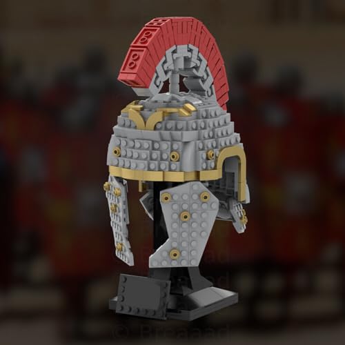 ZITIANYOUBUILD Roman Centurion Helmsammlung mit Plakette Bauspielzeug Set, 568 Teile, MOC ab 18 Jahren von ZITIANYOUBUILD