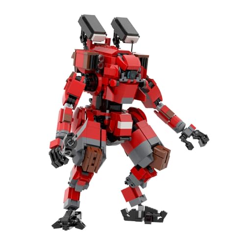 ZITIANYOUBUILD Roter Roboter Modellbau Spielzeug Set aus Videospiel 976 Teile für Erwachsene MOC ab 18 Jahren von ZITIANYOUBUILD