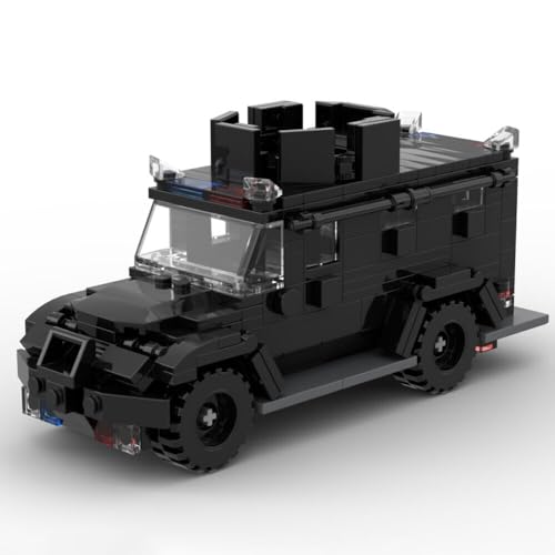 ZITIANYOUBUILD SWAT-Fahrzeug mit Rädern für Militär und Strafverfolgung, 300 Teile, MOC ab 18 Jahren ZITIANYOUBUILD SWAT-Fahrzeug mit Rädern für Militär und Strafverfolgung, 300 Teile, MOC ab 18 Jahren von ZITIANYOUBUILD