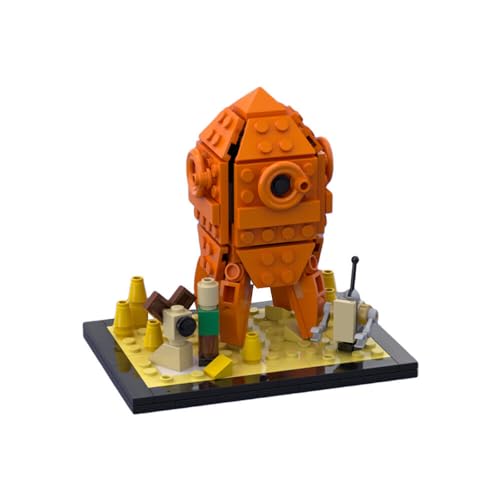 ZITIANYOUBUILD The Orange Moon Rocket Micro Vignette Model 156 Pieces Building Toy MOC Build for Age 18+ von ZITIANYOUBUILD