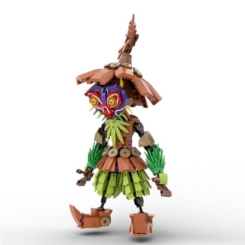 ZITIANYOUBUILD Totenkopfkind mit vogelähnlichem Gesicht und Strohkleidung, 638 Teile, MOC Build, Geschenk ab 18 Jahren von ZITIANYOUBUILD
