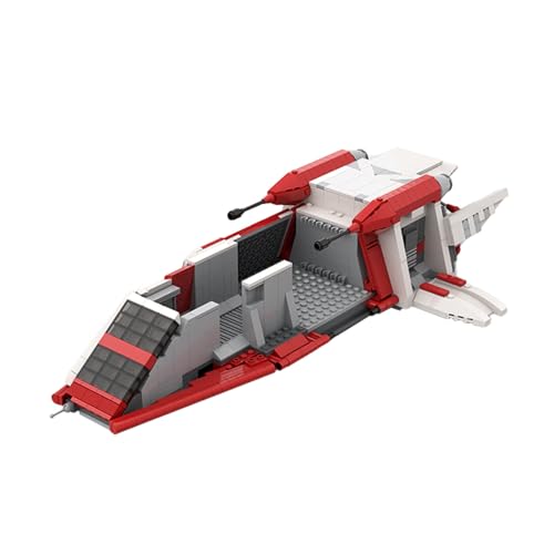 ZITIANYOUBUILD Transport mit detailliertem Innenraum und Cockpit für 2 Piloten 1138 Teile MOC Build ab 18 Jahren von ZITIANYOUBUILD