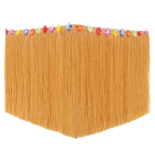 ZIUBMVDYC Tisch-Rock, Party Gras Stroh Farbe Stroh Sommer Thema Party Supplies for Party Decor Tür Hängen(Straw Color,100 X 60 cm) von ZIUBMVDYC