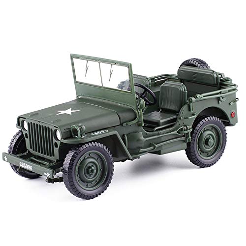 ZIUTPDAX 1:18 Modell Alten Welt Krieg Willys Fahrzeuge Legierung Auto Modell für Kinder Spielzeug Geschenke von ZIUTPDAX