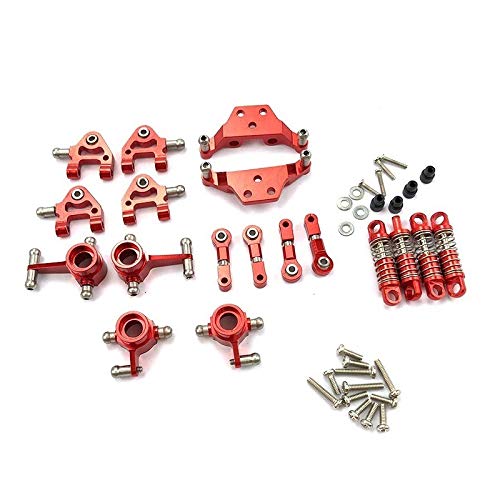 ZIUTPDAX Metall Full Set Upgrade Teile StoßDäMpfer für Wltoys 1/28 K969 K979 K989 K999 P929 P939 Rc Auto, Rot von ZIUTPDAX