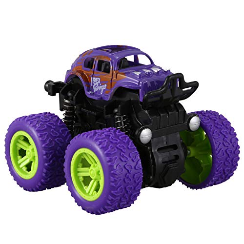 ZIUTPDAX Mini 4Wd Trägheit Drehbares Auto Spielzeug Reibungs Kraft Vier Rädern Querfeldeln Wagen Diecast Mo Inertial Auto Spielzeug von ZIUTPDAX