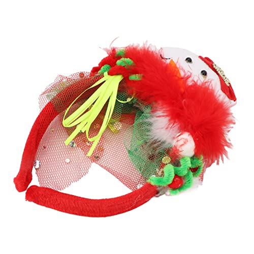 ZIXINNKC Weihnachten Stirnband süße schöne weiche farbenfrohe Weihnachtskopfbedecke Familie Kee für Erwachsene Mädchen Jungen Jungen (Schneemann (G686)) von ZIXINNKC