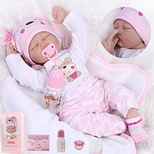 ZIYIUI 55 cm 22 Zoll Reborn Puppe Realistisch Weiches Vinyl silikon Handgemacht Reborn Baby Mädchen Lebensechte Babypuppen Neugeborenes Junge mädchen Spielzeug Weihnachts Geschenk ZIYIUI 55 cm 22 Zoll Reborn Puppe Realistisch Weiches Vinyl silikon Handgemacht Reborn Baby Mädchen Lebensechte Babypuppen Neugeborenes Junge mädchen Spielzeug Weihnachts Geschenk von ZIYIUI