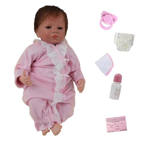 ZIYIUI 22 Zoll 55 cm Lebensecht Reborn Babys Mädchen Weiches Vinylsilikon Neugeboren Babys Die Echt Aussehen Baby Mädchen Puppen ZIYIUI 22 Zoll 55 cm Lebensecht Reborn Babys Mädchen Weiches Vinylsilikon Neugeboren Babys Die Echt Aussehen Baby Mädchen Puppen von ZIYIUI