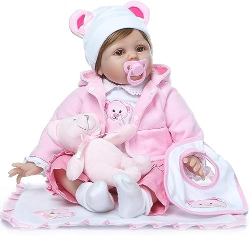 ZIYIUI Reborn Baby Mädchen 22 Zoll 55 cm Realistisch Weiches Vinyl Silikon Reborn Baby Puppe Lebensechte Puppen Neugeborenes Handgemacht Baby Spielzeug Geschenk ZIYIUI Reborn Baby Mädchen 22 Zoll 55 cm Realistisch Weiches Vinyl Silikon Reborn Baby Puppe Lebensechte Puppen Neugeborenes Handgemacht Baby Spielzeug Geschenk von ZIYIUI