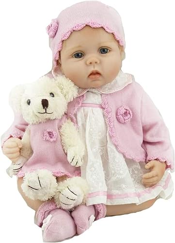 ZIYIUI Reborn Puppe 22 Zoll 55 cm Lebensecht Baby Reborn Mädchen Handgemacht Weiche Vinyl Silikon Reborn Babypuppen Neugeborenes Mädchen Junge Spielzeug Geschenk von ZIYIUI