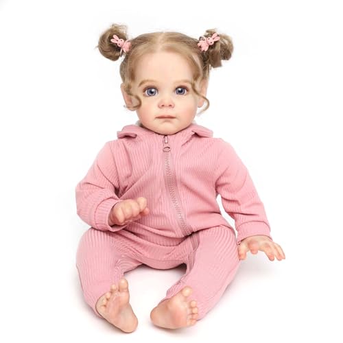 ZIYIUI 55cm 22 Zoll Lebensechte Babypuppe Reborn Puppe Mädchen Realistische Reborn Baby Silikon wie Echte Puppen Toddler Augen offen Neugeborene Babypuppen Spielzeuggeschenke für Kinder ZIYIUI 55cm 22 Zoll Lebensechte Babypuppe Reborn Puppe Mädchen Realistische Reborn Baby Silikon wie Echte Puppen Toddler Augen offen Neugeborene Babypuppen Spielzeuggeschenke für Kinder von ZIYIUI