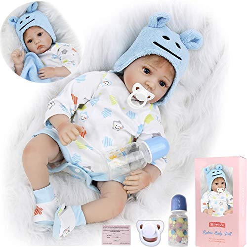 ZIYIUI Realistische Babypuppe, 55 cm, weiches Silikon, 55 cm, Simulation, Neugeborenes, Spielzeug, Jungen, Mädchen ZIYIUI Realistische Babypuppe, 55 cm, weiches Silikon, 55 cm, Simulation, Neugeborenes, Spielzeug, Jungen, Mädchen von ZIYIUI
