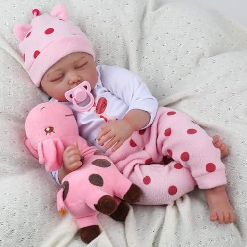 ZIYIUI Reborn Babypuppe 22 Zoll 55cm Lebensechte Weiche Silikon Vinyl Schlafende Simulation Reborn Babys Mädchen Babypuppen Toddler Mädchen Junge Spielzeug Geschenk ZIYIUI Reborn Babypuppe 22 Zoll 55cm Lebensechte Weiche Silikon Vinyl Schlafende Simulation Reborn Babys Mädchen Babypuppen Toddler Mädchen Junge Spielzeug Geschenk von ZIYIUI