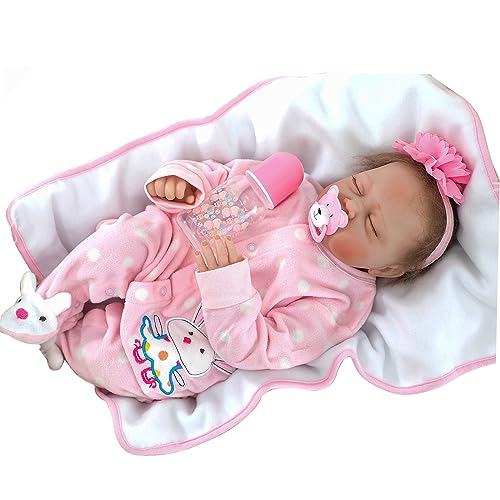 ZIYIUI Reborn Babypuppen Junge 22 Zoll 55 cm Weiche Vinyl Silikon Echte Babypuppen Neugeborene Lebensecht Babypuppe Mädchen ZIYIUI Reborn Babypuppen Junge 22 Zoll 55 cm Weiche Vinyl Silikon Echte Babypuppen Neugeborene Lebensecht Babypuppe Mädchen von ZIYIUI
