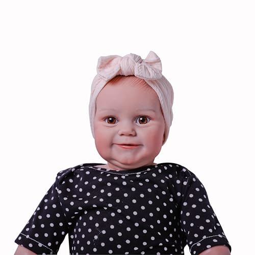 ZIYIUI Reborn Babys Mädchen 20 Zoll 50cm Lebensecht Weiches Vinyl Silikon Simulation Reborn Babypuppen Mädchen Junge Toddlers Neugeborenes Spielzeug Weihnachts Geschenk von ZIYIUI