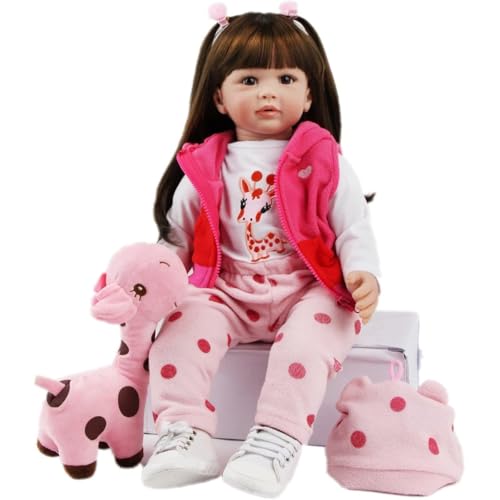 ZIYIUI Reborn Puppe Realistische Weiches Silikon Vinyl 24 Zoll 60cm Handgemachte Reborn Baby Mädchen Puppe Neugeborenes Baby Geburtstagsgeschenk ZIYIUI Reborn Puppe Realistische Weiches Silikon Vinyl 24 Zoll 60cm Handgemachte Reborn Baby Mädchen Puppe Neugeborenes Baby Geburtstagsgeschenk von ZIYIUI