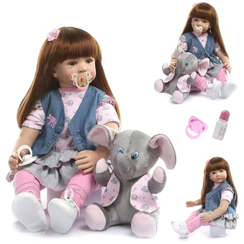 ZIYIUI Reborn Puppen Kleinkind 24 Zoll 60cm Weiches Vinyl Silikon Lebensecht Baby Puppe Handgemacht Babys Mädchen echt aussieht Kleinkindpuppen ZIYIUI Reborn Puppen Kleinkind 24 Zoll 60cm Weiches Vinyl Silikon Lebensecht Baby Puppe Handgemacht Babys Mädchen echt aussieht Kleinkindpuppen von ZIYIUI
