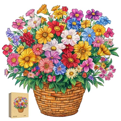 Holzpuzzle Erwachsene, Blumen Einzigartige Holz Puzzle, Tierform Wooden Puzzle Mit Geschenkbox 376pcs-XL-45.7 * 44.3 cm Holzpuzzle Erwachsene, Blumen Einzigartige Holz Puzzle, Tierform Wooden Puzzle Mit Geschenkbox 376pcs-XL-45.7 * 44.3 cm von ZJFFDKC