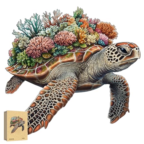 Holzpuzzle Erwachsene, Meeresschildkröte Einzigartige Holz Puzzle, Tierform Wooden Puzzle Mit Geschenkbox 146pcs-M-29.4 * 28.6 cm Holzpuzzle Erwachsene, Meeresschildkröte Einzigartige Holz Puzzle, Tierform Wooden Puzzle Mit Geschenkbox 146pcs-M-29.4 * 28.6 cm von ZJFFDKC
