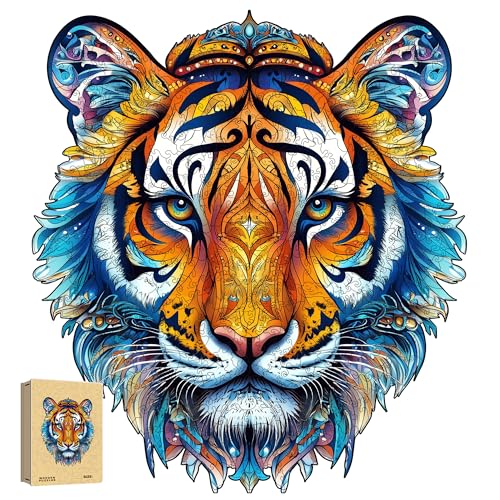 Holzpuzzle Erwachsene, Tiger Einzigartige Holz Puzzle, Tierform Wooden Puzzle Mit Geschenkbox 687pcs-XXL-57 * 63.3 cm Holzpuzzle Erwachsene, Tiger Einzigartige Holz Puzzle, Tierform Wooden Puzzle Mit Geschenkbox 687pcs-XXL-57 * 63.3 cm von ZJFFDKC