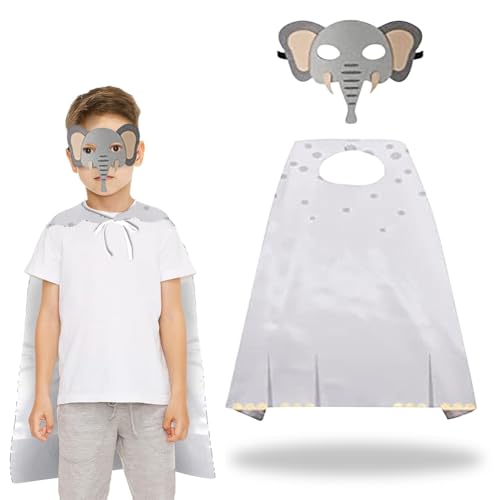Tierumhänge Und Masken Für Kinder,Tier Print Cape Set,Dschungel Thema,Rollenspielkostüm Für Kinder Mit Maske Und Umhang,Karneval,Halloween,Kindertag Geburtstagsgeschenke Für Jungen Mädchen (Tiger) Tierumhänge Und Masken Für Kinder,Tier Print Cape Set,Dschungel Thema,Rollenspielkostüm Für Kinder Mit Maske Und Umhang,Karneval,Halloween,Kindertag Geburtstagsgeschenke Für Jungen Mädchen (Tiger) von ZJILIXIA