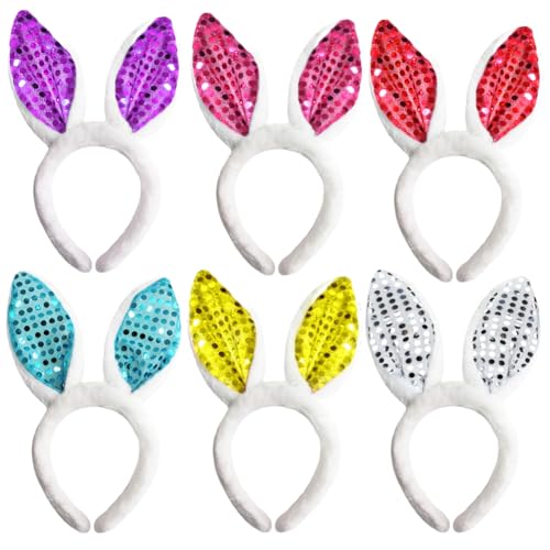 ZJILIXIA 6 Stück Hasenohren Haarreif,Plüsch Hase Ohren Haarbänder,Ostern Dekoration,Ostern Hasenohren Haarreif,Für Hasen Halloween Karneval Kostüm Ostern Deko ZJILIXIA 6 Stück Hasenohren Haarreif,Plüsch Hase Ohren Haarbänder,Ostern Dekoration,Ostern Hasenohren Haarreif,Für Hasen Halloween Karneval Kostüm Ostern Deko von ZJILIXIA