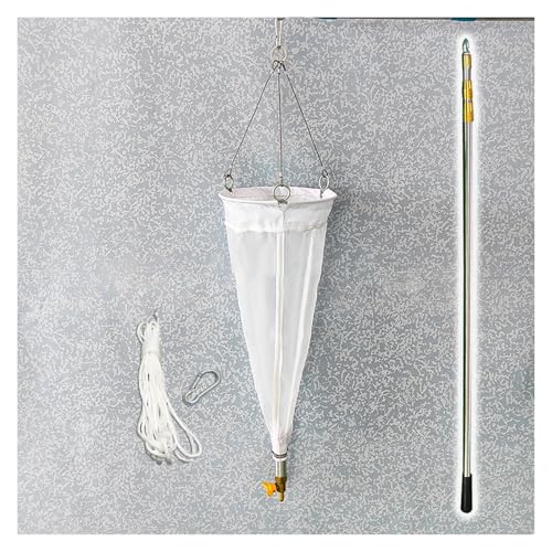 Planktonnetz Planktonnetz Nr. 13 Nr. 25 für Protozoen, 125 200 Maschen verstärkte experimentelle Nylon-Sammelnetze, für See-Fluss-Probenahme von Phytoplankton/Zooplankton(13# 125 Mesh) von ZJKXJH