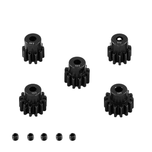 ZJNWTVUH 0,8 Modulritzelgetriebe 10T 11T 12T 13T 14T 15T 17T 18T 20T 22T 24T mit 3,175 mm Loch kompatibel mit 1/10 RC -Autoteilen(11T-14T) von ZJNWTVUH
