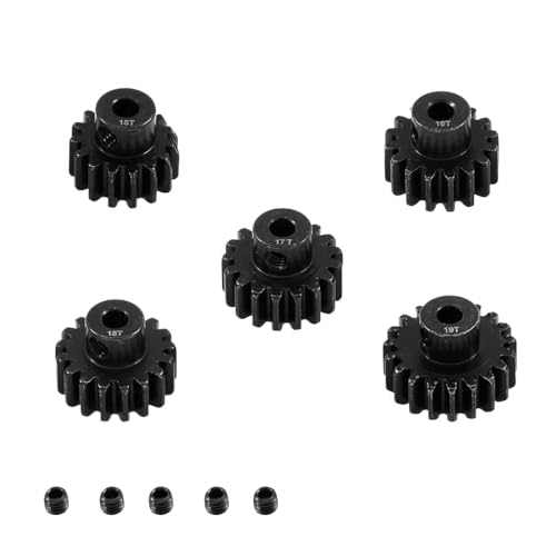 ZJNWTVUH 0,8 Modulritzelgetriebe 10T 11T 12T 13T 14T 15T 17T 18T 20T 22T 24T mit 3,175 mm Loch kompatibel mit 1/10 RC -Autoteilen(15T-19T) von ZJNWTVUH