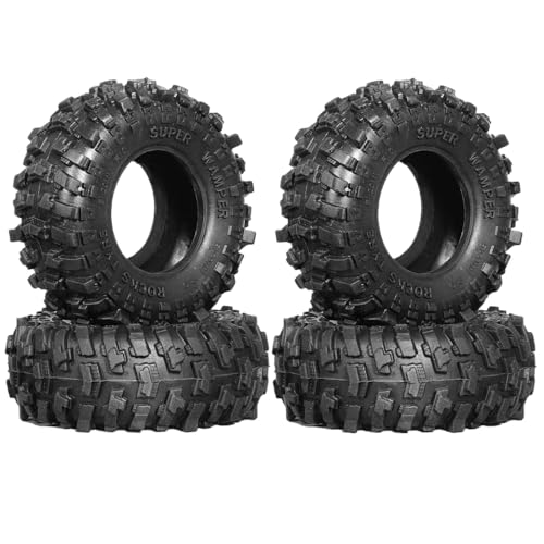 ZJNWTVUH 1,0 Super Soft Sticky All Terrain Crawler -Reifen 51 * 20 mm kompatibel mit 1/18 RC -Crawlern und 1/24 Skalierungsmodellen von ZJNWTVUH
