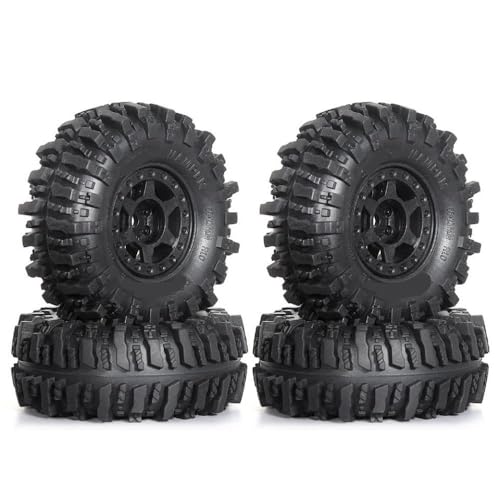 ZJNWTVUH 1,0 -Zoll -Perldlockrad- und Reifenset 4 Teile Plastikräder und 1/18 1/24 RC -Crawler -Reifen, die mit verschiedenen Modellen kompatibel sind von ZJNWTVUH