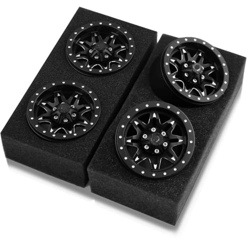 ZJNWTVUH 1,9-Zoll-Aluminium 6-Speichen-Beadlock-Rand Hub-Hub-Kompatibel mit 1/10 RC-Crawler-Autos, einschließlich Gen8 VS4-10 Modell W1947(4pcs 003) von ZJNWTVUH