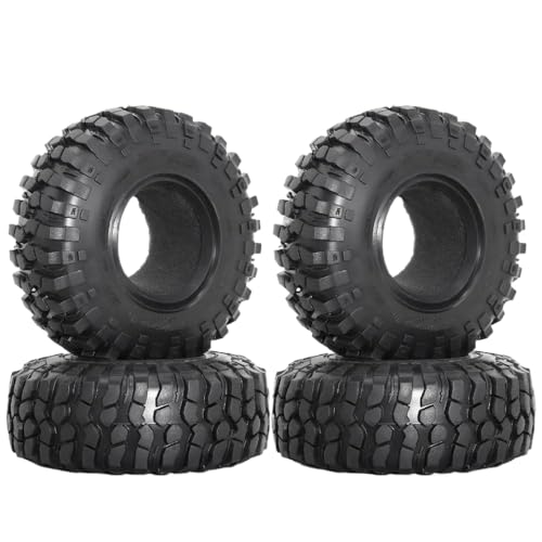 ZJNWTVUH 1,9 -Zoll -Perldlock -Radfelgen mit 106 -mm -Gummireifen, die mit 1/10 RC Crawler Car -Modellen kompatibel sind von ZJNWTVUH
