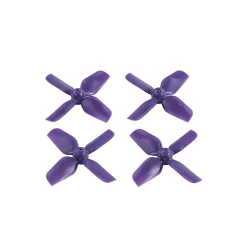 ZJNWTVUH 12 Paare 4 Prop 1,2X1,3X4 31mm Propeller 1mm Welle Löcher Kompatibel mit RC DIY FPV Racing Drohnen(1.2X1.3X4 P) von ZJNWTVUH