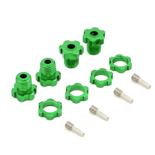 ZJNWTVUH 17 mm Sechskantwäsche-Hub-Set mit E-maxx revo 3.3 5353x kompatibel(Green) von ZJNWTVUH